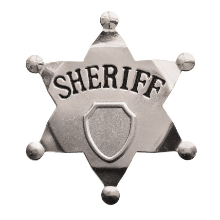 ETOILE DE SHERIFF ARGENT